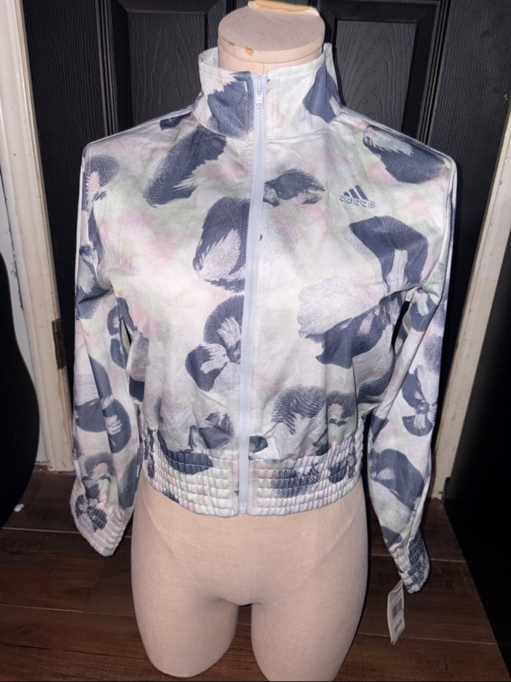 Adidas girl’s Floral Print Track Jacket - Pastel Multi